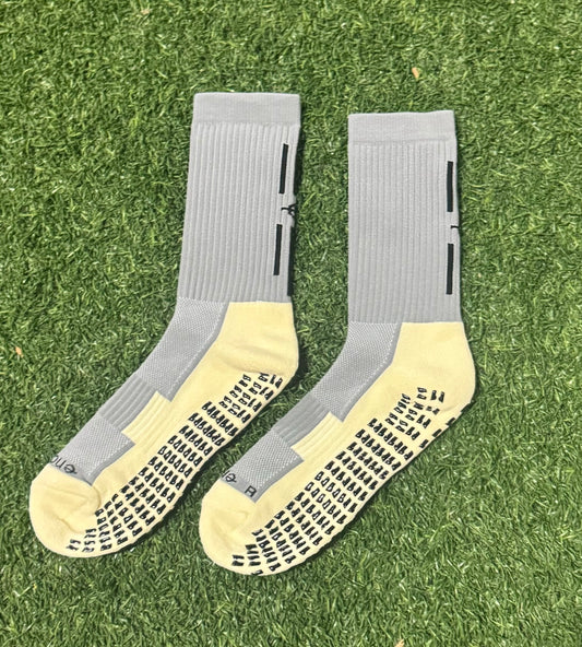 Grey grip socks