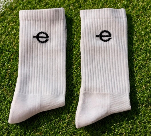 White Crew Socks