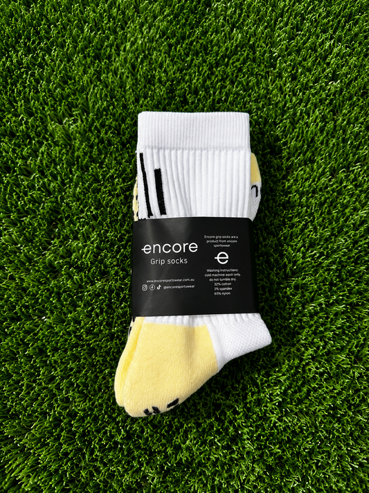 Small White Grip Socks