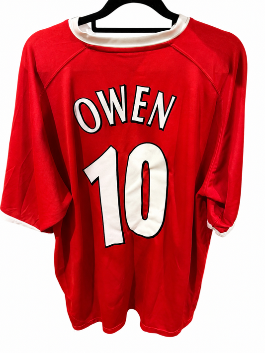 Liverpool 2001/2003 European home- Owen #10 size L