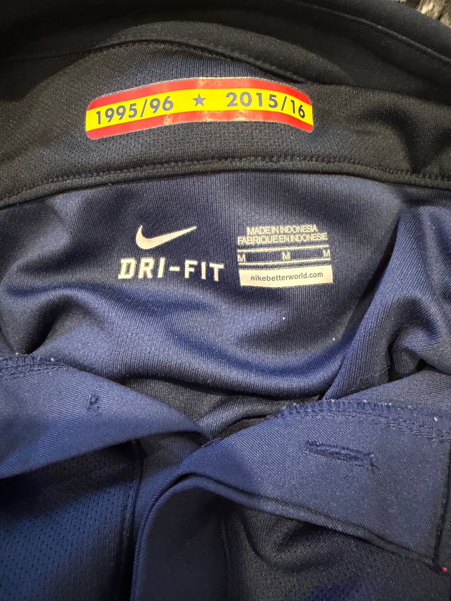 2015/16 Atlético Madrid Away Shirt - Nike Dri-FIT Jersey (Size M)
