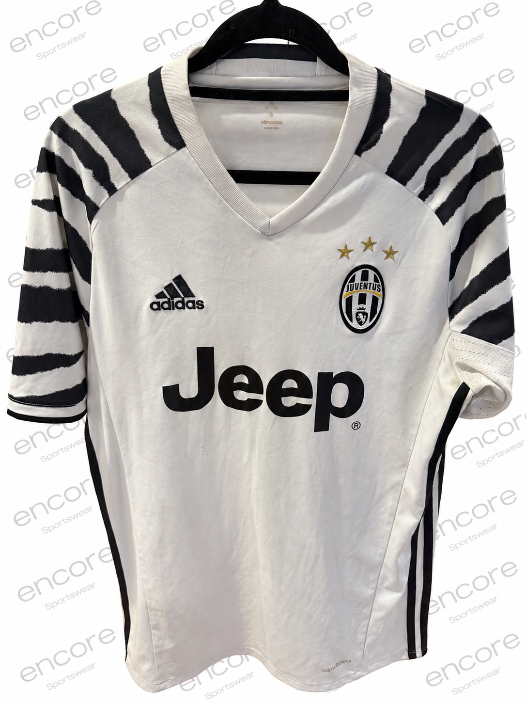 Adidas Juventus 2016-17 Third Jersey – White Zebra Edition S