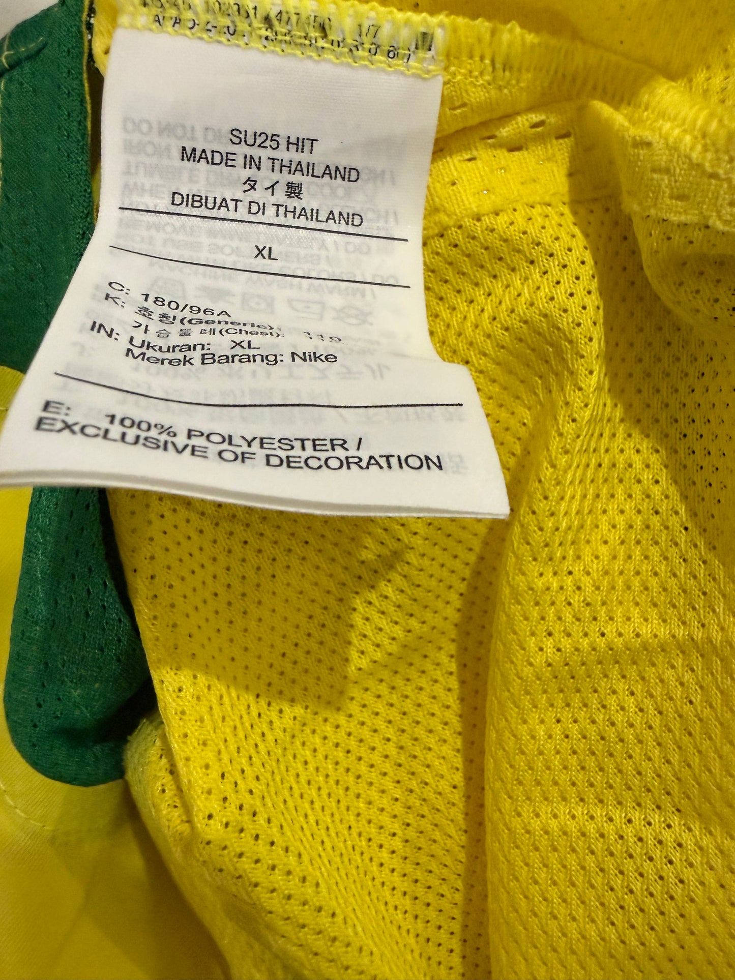 Brazil 2004 Total 90 Reissue Jersey XL #Ronaldinho10