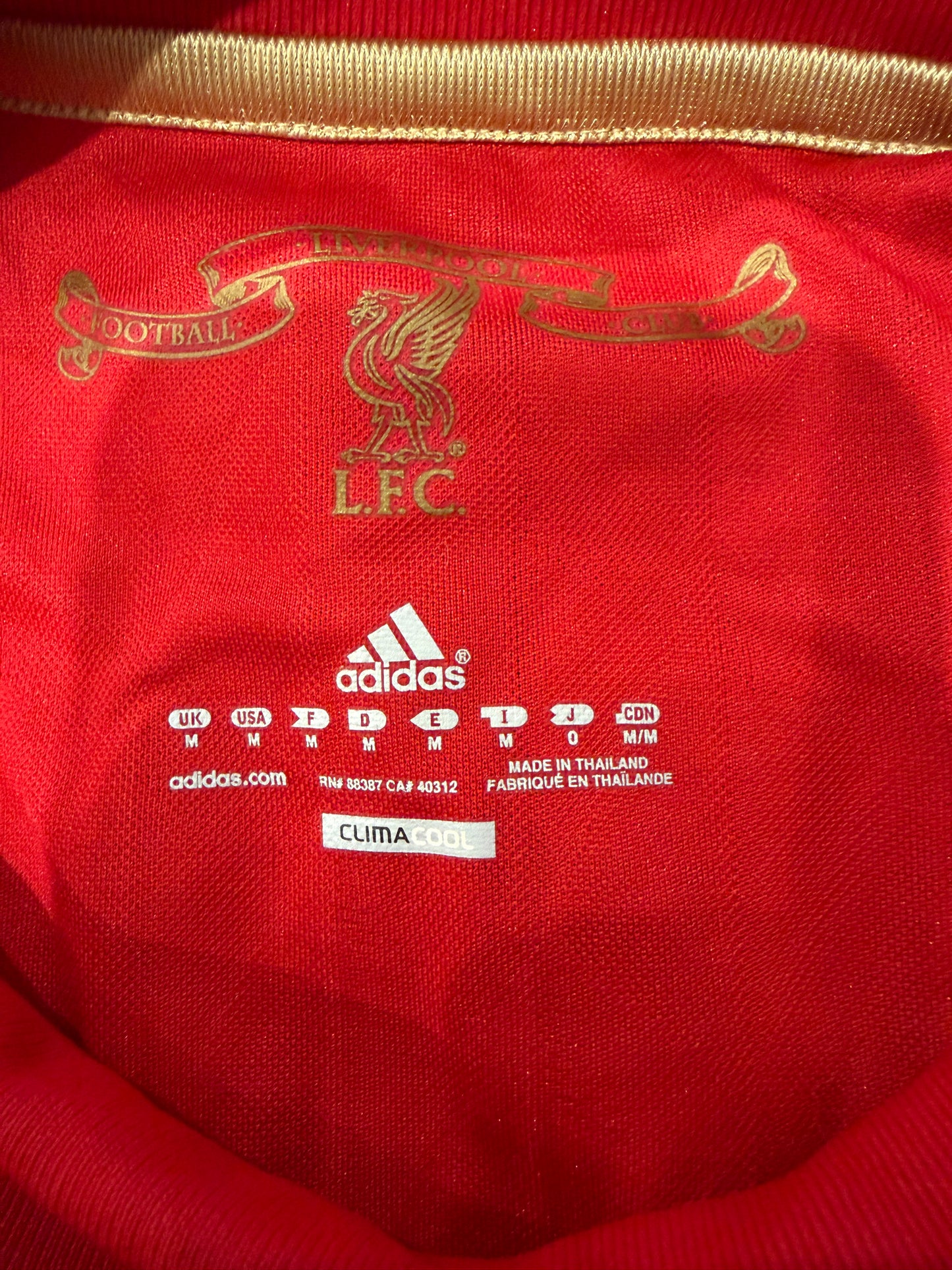 “Suarez 7” Liverpool 2010-12 home Jersey Size M. 7/10