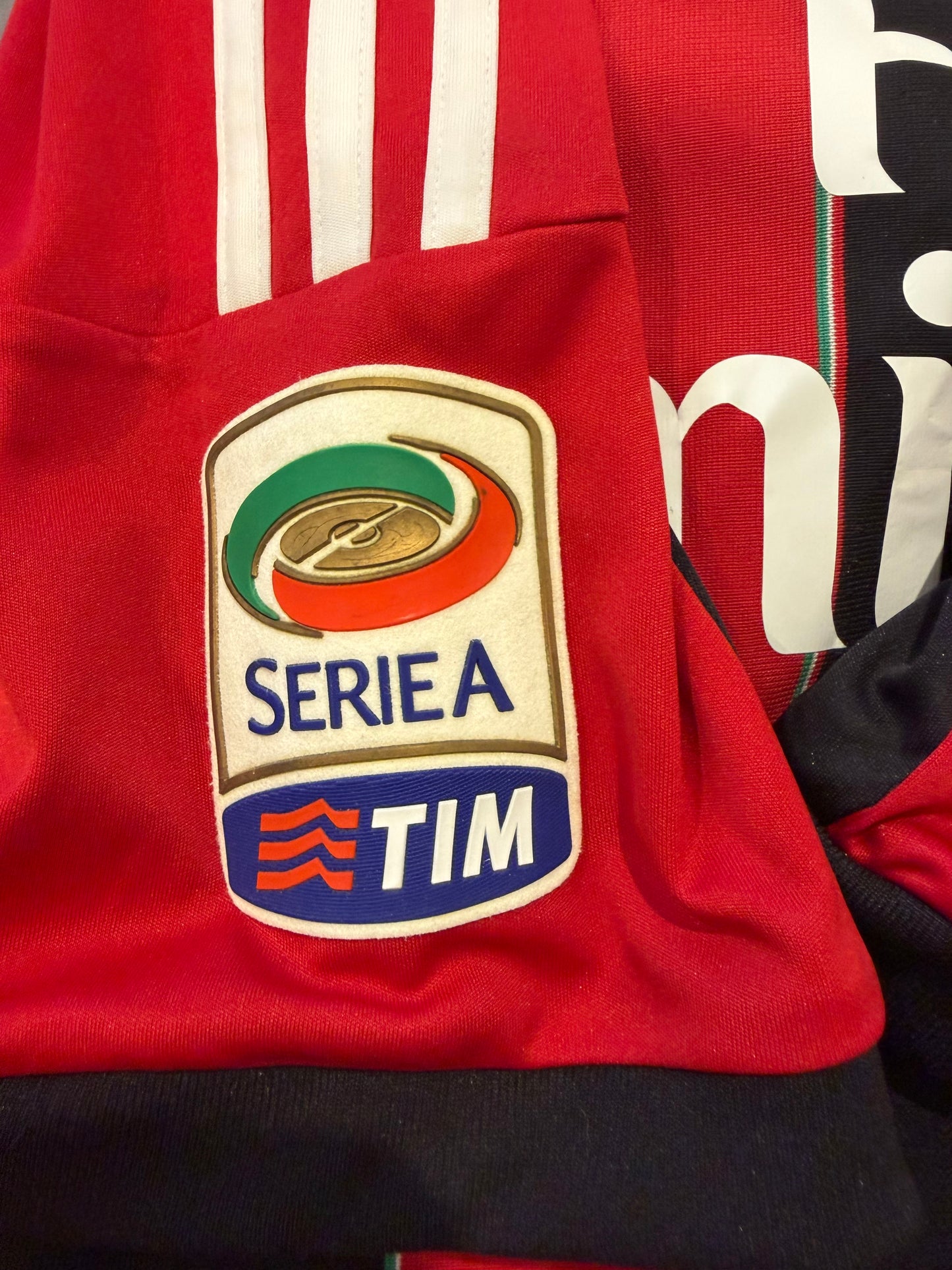 Adidas AC Milan 2011/12 Home Jersey – #45 Balotelli (Serie A Edition)- L