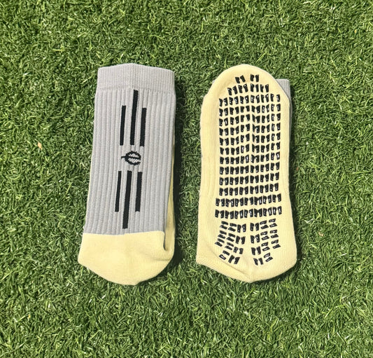 Grey grip socks