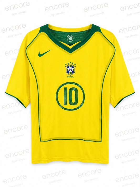 Brazil 2004 Total 90 Reissue Jersey XL #Ronaldinho10