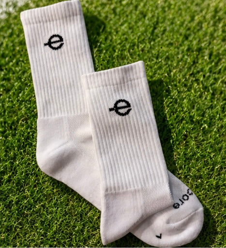 White Crew Socks