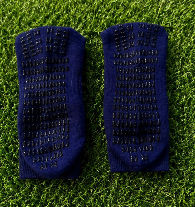 Navy Blue Grip socks