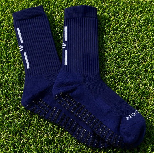 Navy Blue Grip socks